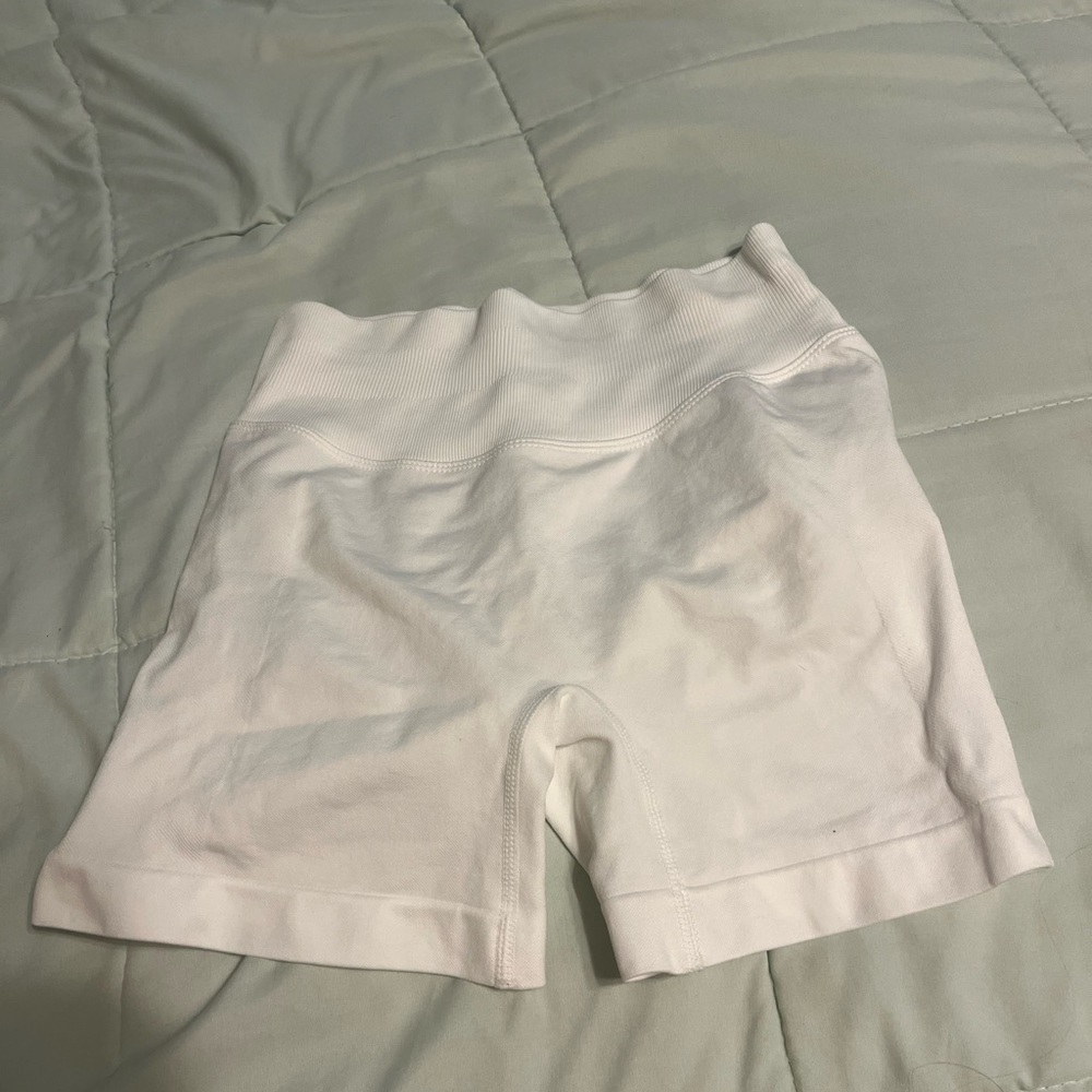 White Biker Shorts